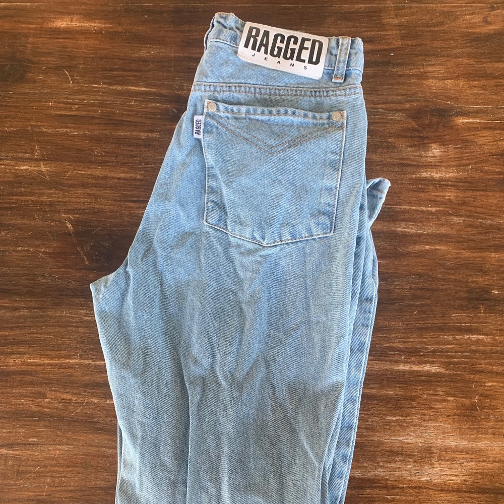 Ragged priest straight leg light wash jean